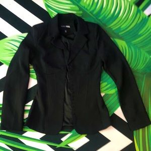 Xs black fitted blazer